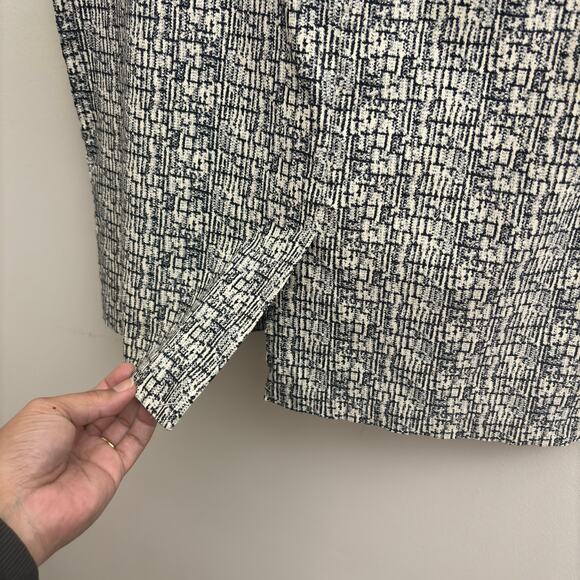 Black & White Abstract Print Stretchy Classic Office Career Pencil Skirt Size XL - Picture 4 of 6